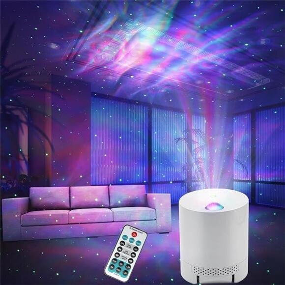 Galaxy Star Projector Night Light LED Northern Lights Remote Bedroom Living Room - Picture 7 of 7